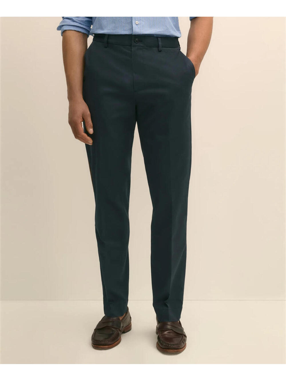Brooks Brothers Advantage Chino Milano Navy 34x32